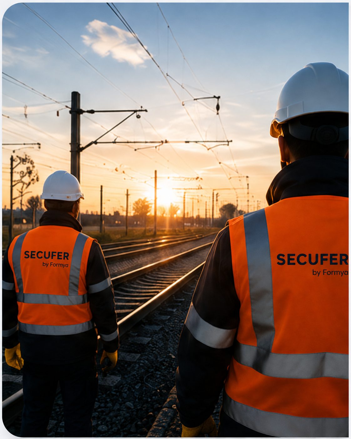 Agents en sécurité sur les voies ferrées